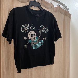 Cut and Cropped Vans shirt
